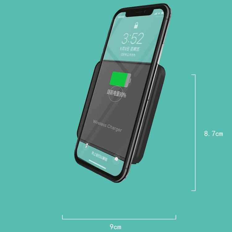 Mobile Phone Wireless Charger For Xiaomi Huawei Samsung iPhone Square 10W-White