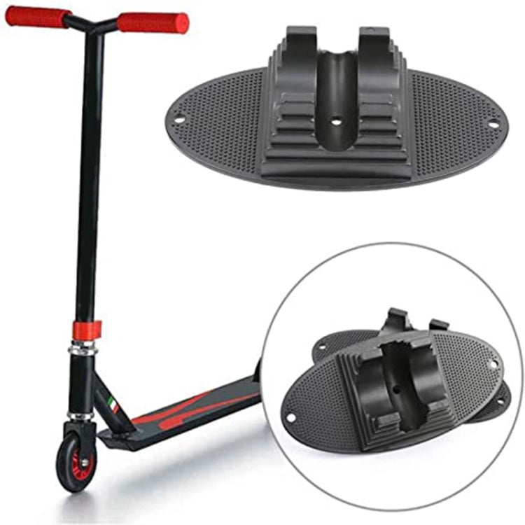 Scooter Fixed Parking Rack Children Bicycle Wheel Pad(Black)