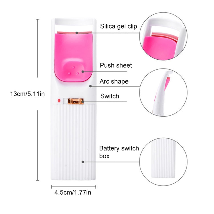 2 PCS Zero Damage Electric Curling Eyelash Curler Beauty Eyelash Curler