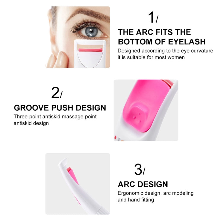2 PCS Zero Damage Electric Curling Eyelash Curler Beauty Eyelash Curler