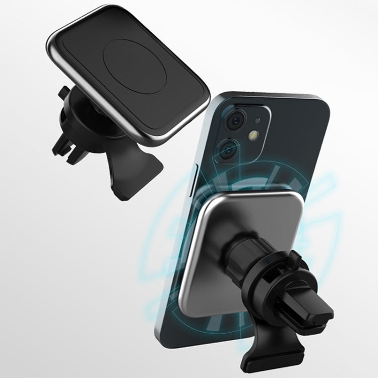 C03 Magnetic Wireless Phone Charger for Car Air Outlet(Black)