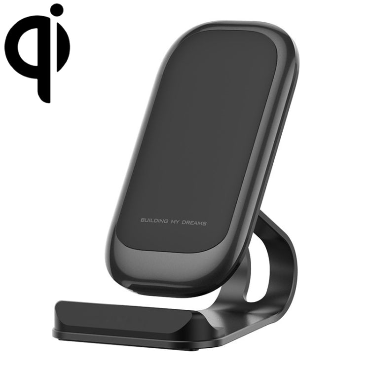 Z01 15W Multifunctional Desktop Wireless Charger with Stand Function, Spec: MCU (Black)