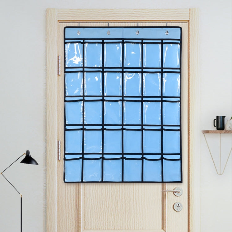 30 Grid Non-woven Transparent Mobile Phone Hanging Bag