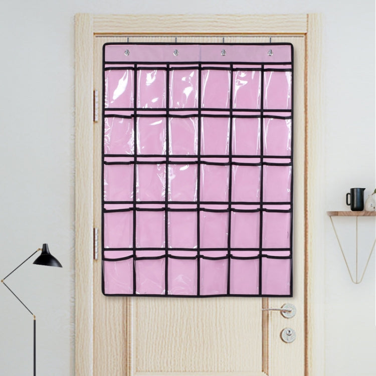 30 Grid Non-woven Transparent Mobile Phone Hanging Bag