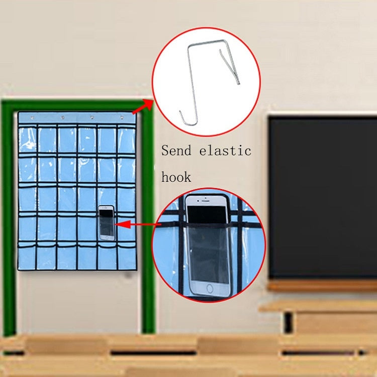 30 Grid Non-woven Transparent Mobile Phone Hanging Bag