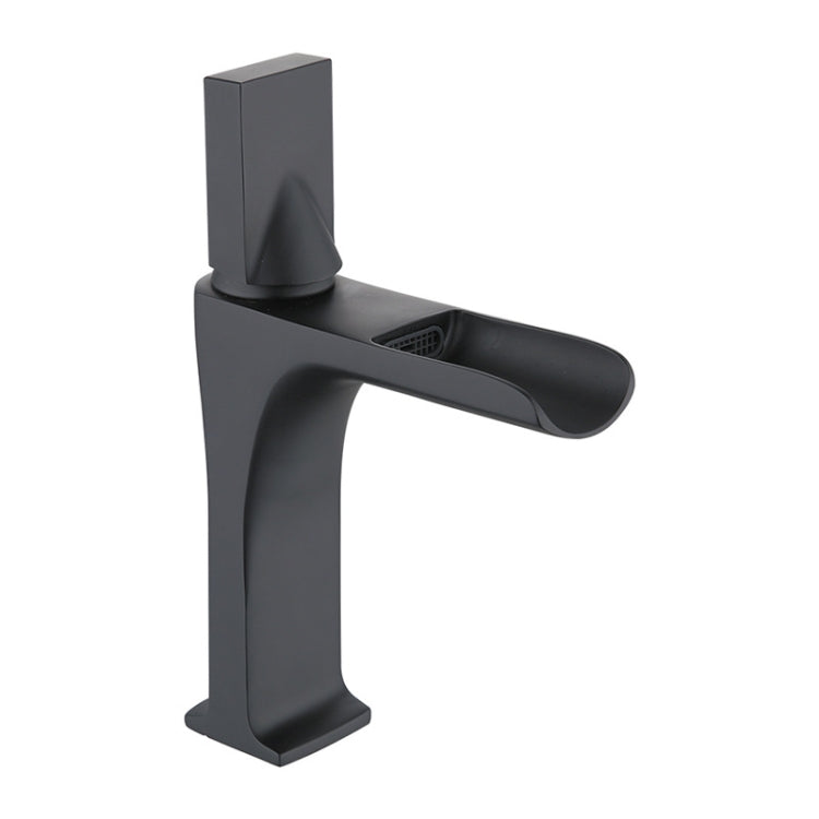 Bathroom Vanity Retro Waterfall Full Copper Faucet, Specification: Black