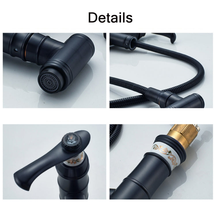 Bathroom Sink Full Copper Hot And Cold Water Faucet, Specification: Simple Style