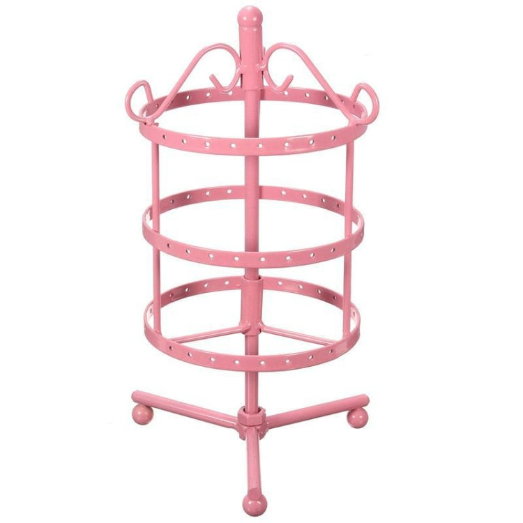 Iron Art Round Three Layers 72 Holes Jewelry Rack