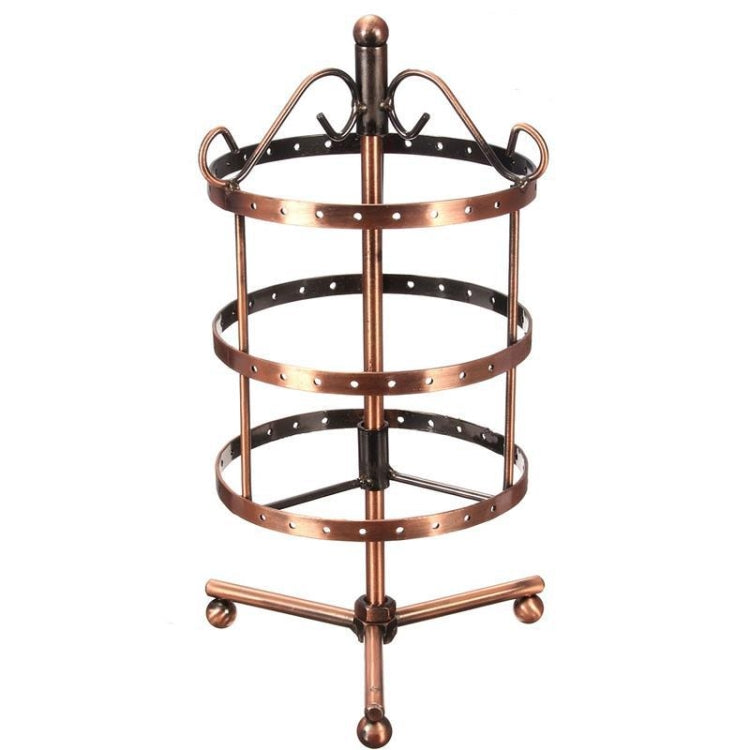 Iron Art Round Three Layers 72 Holes Jewelry Rack