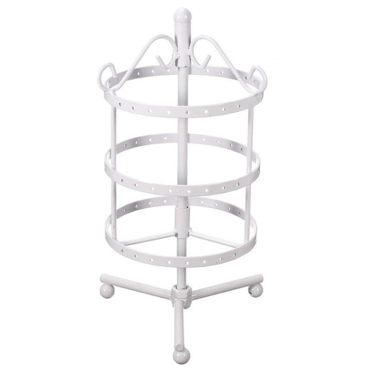 Iron Art Round Three Layers 72 Holes Jewelry Rack