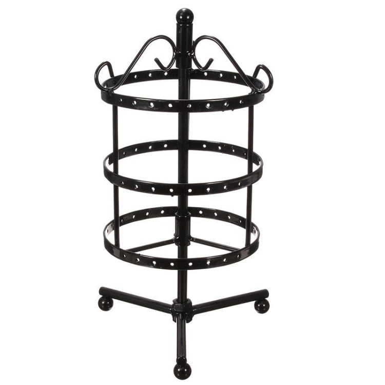 Iron Art Round Three Layers 72 Holes Jewelry Rack