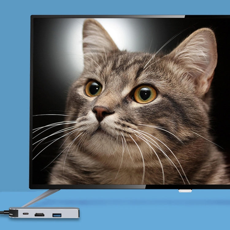 4 In 1 Multifunctional USB3.0 Type-C Extension HUB Adapter(THL009)