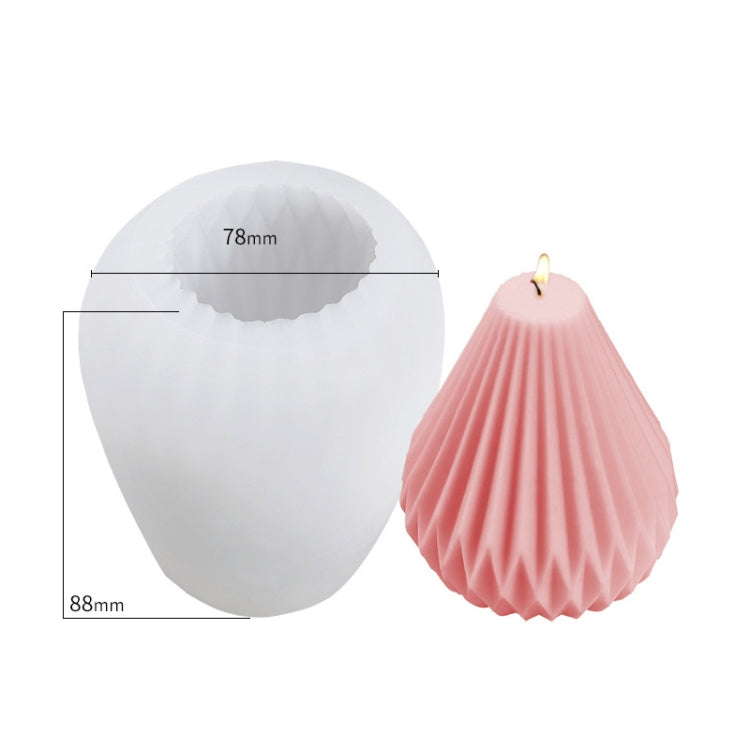 Scented Candle Silicone Mold DIY Handmade Soap Mold, Specification: Pear Shaped