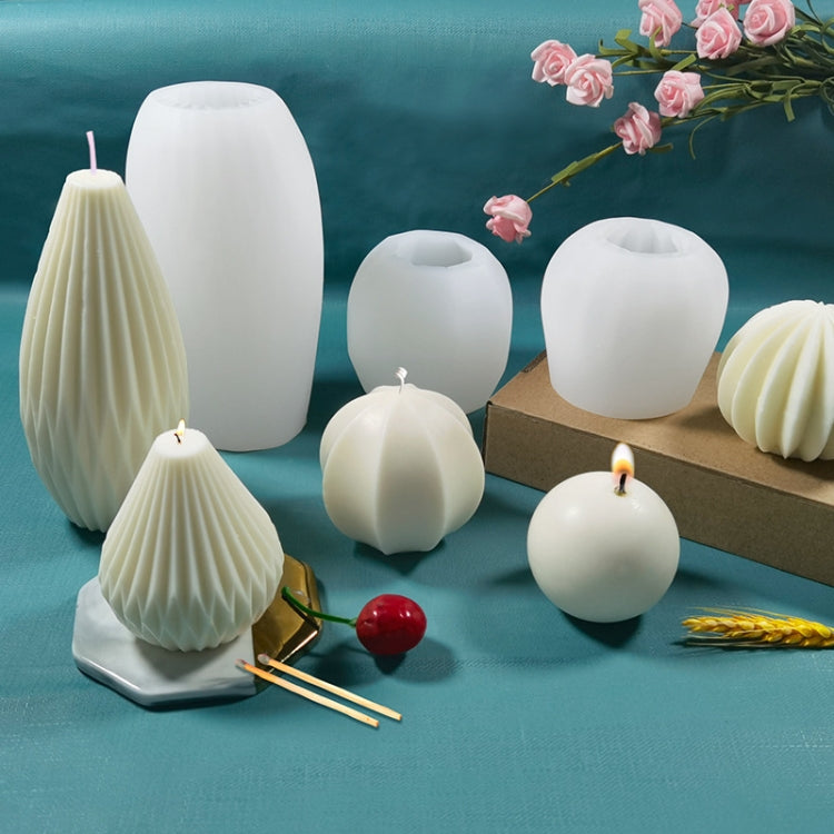 Scented Candle Silicone Mold DIY Handmade Soap Mold, Specification: Pear Shaped