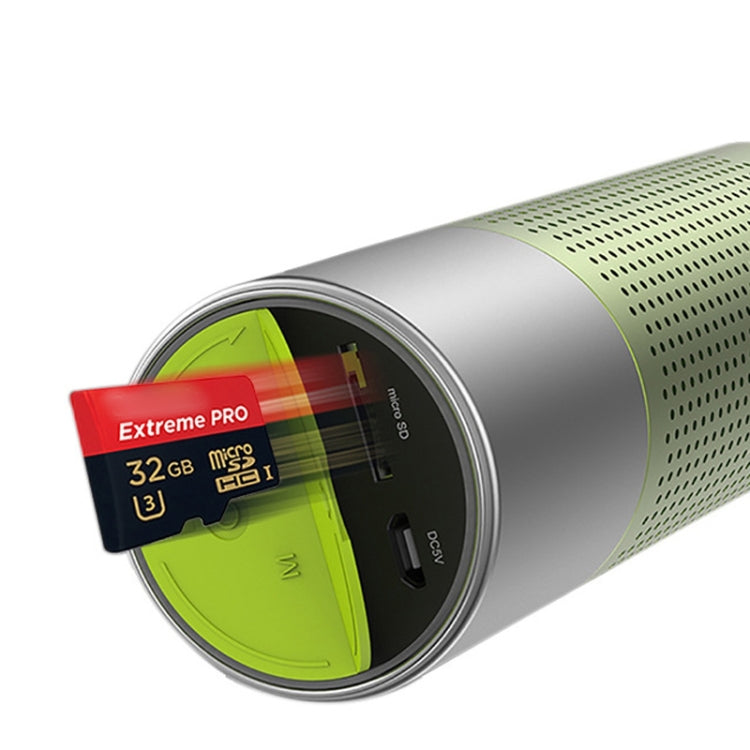 BT201 Small Steel Gun Flashlight Bluetooth Speaker Outdoor Waterproof Metal Small Speaker