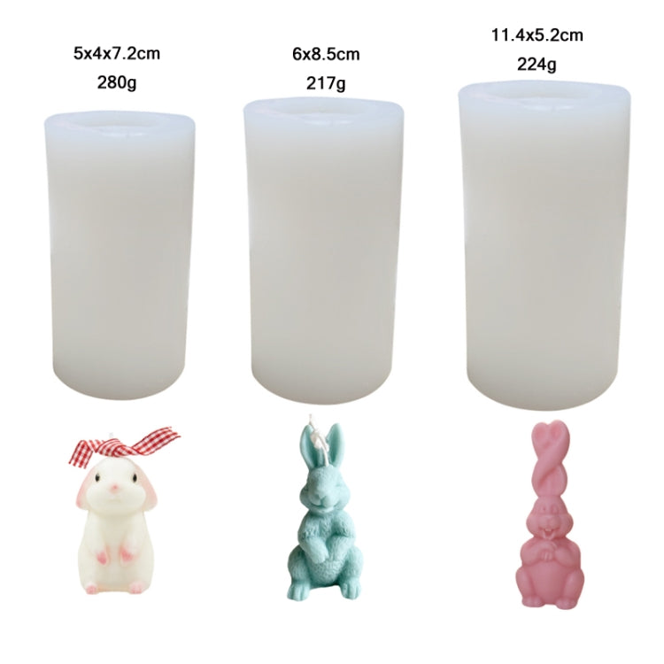 2 PCS 3D Scented Candle Ornament Silicone Mold