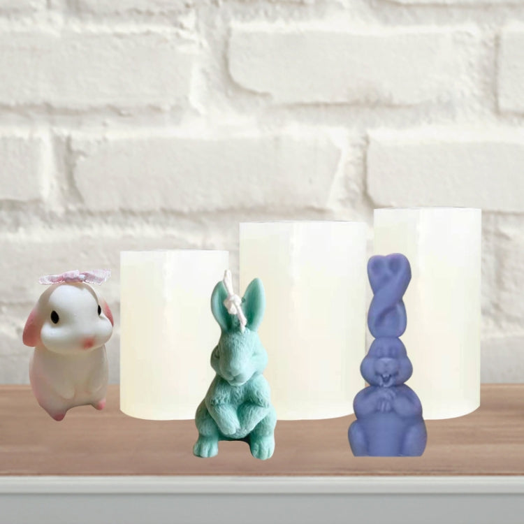 2 PCS 3D Scented Candle Ornament Silicone Mold