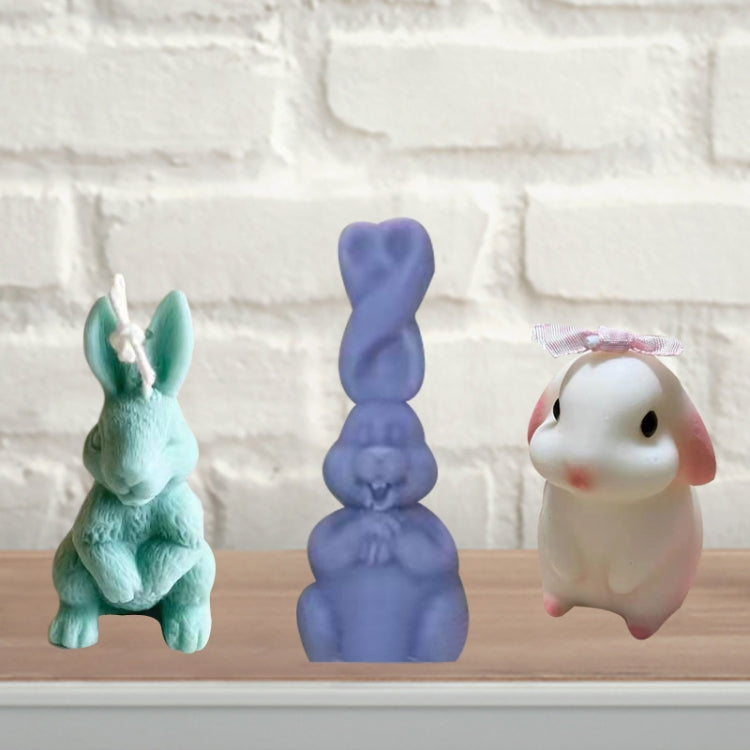 2 PCS 3D Scented Candle Ornament Silicone Mold