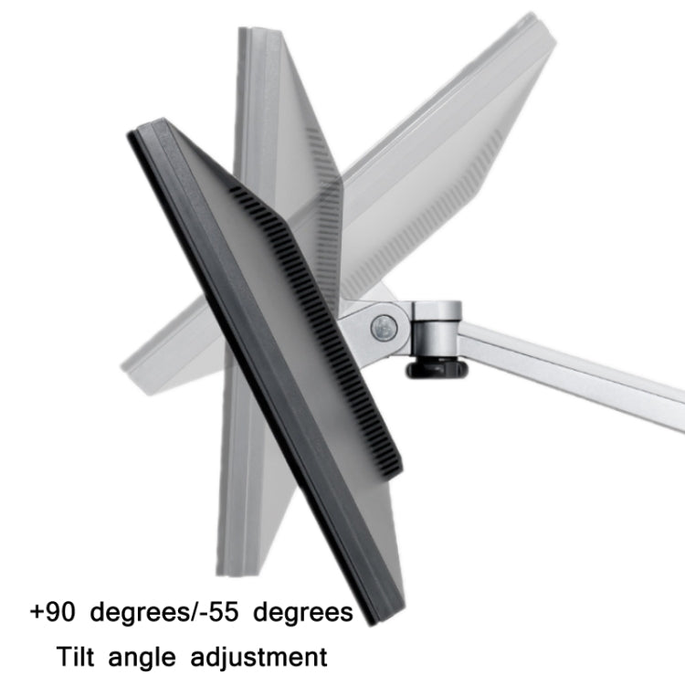 OA-7X Laptop Monitor Desktop Lifting Bracket(Silver)