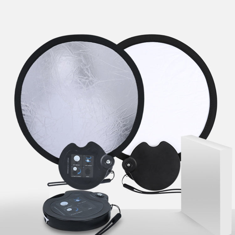 30cm Double-sided Beauty Photo Live Broadcast Fill Light Board with Storage Box