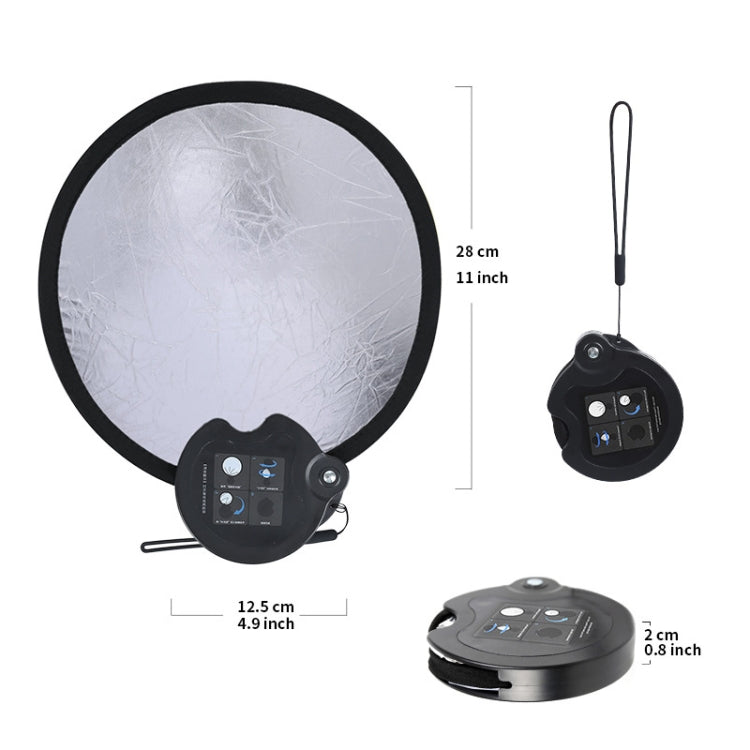30cm Double-sided Beauty Photo Live Broadcast Fill Light Board with Storage Box