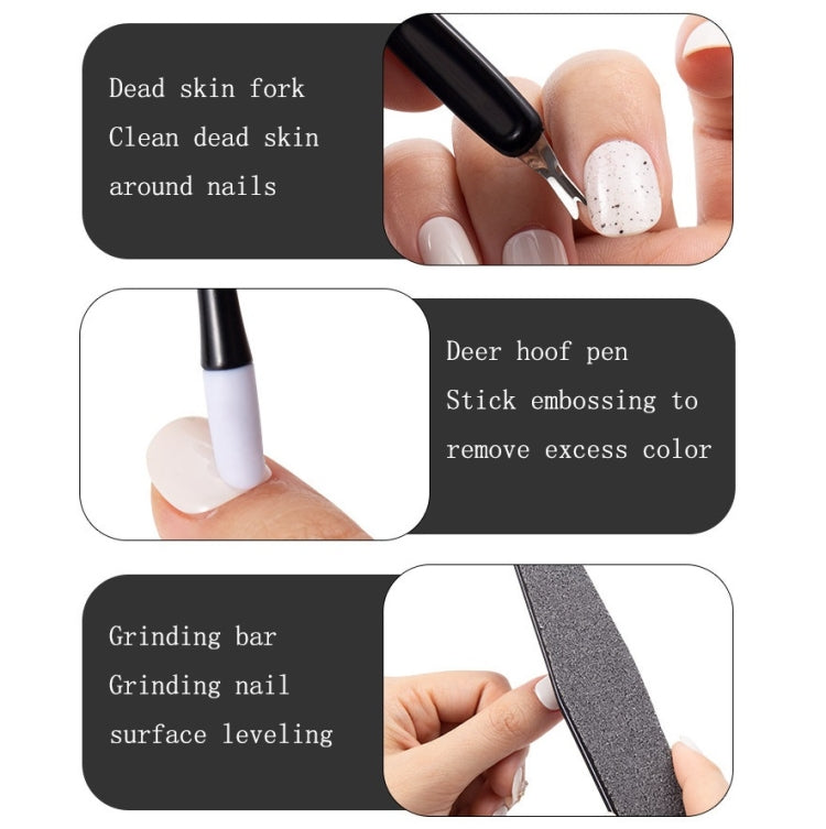 2 PCS Stainless Steel Pedicure Tool Set(12 In 1)