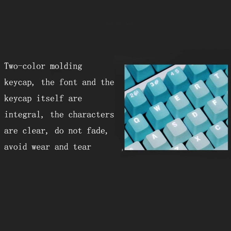 104 Keys Light-transmitting Dip-dyed Keycaps