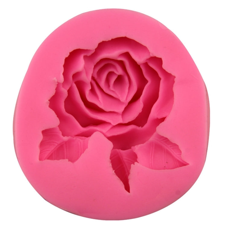 2 PCS Big Rose Flower Handmade Soap Silicone Mold, Colour: Random(8.2x8x2.5cm)