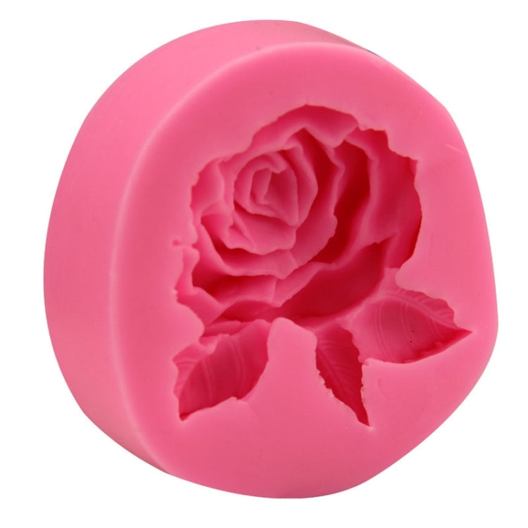 2 PCS Big Rose Flower Handmade Soap Silicone Mold, Colour: Random(8.2x8x2.5cm)