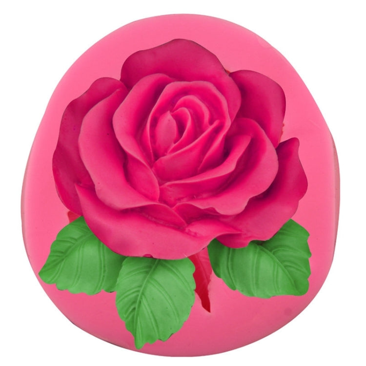 2 PCS Big Rose Flower Handmade Soap Silicone Mold, Colour: Random(8.2x8x2.5cm)