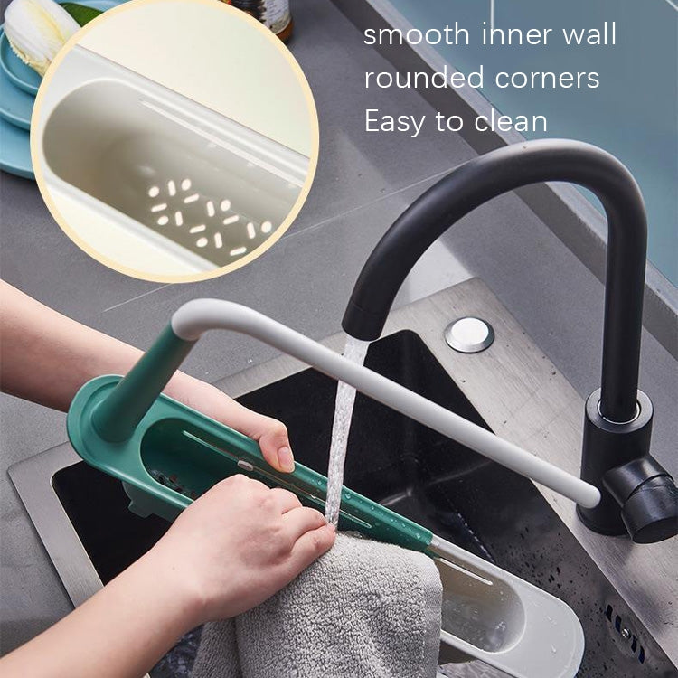 4 PCS Sink Retractable Storage Drain Rack Kitchen Rack Dish Towel Rack