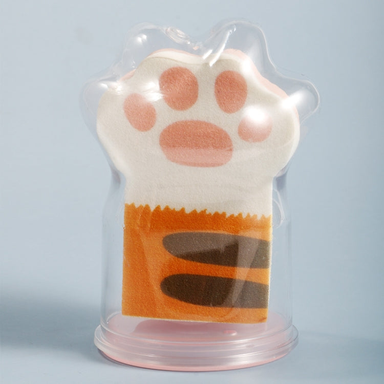 2 PCS Long Cat Claw Wet and Dry Use Puff with Storage Box