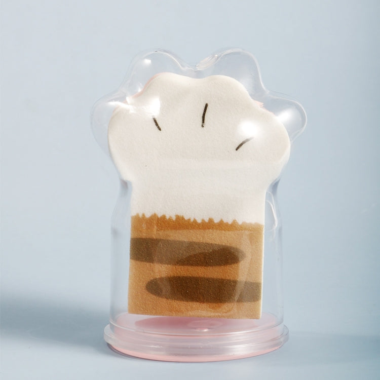 2 PCS Long Cat Claw Wet and Dry Use Puff with Storage Box
