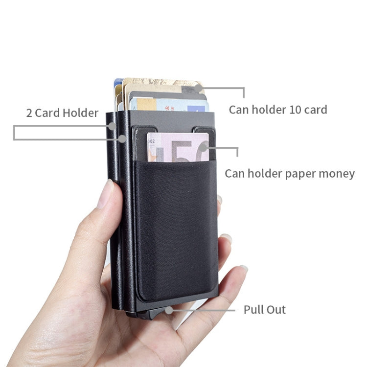 RFID Aluminum Alloy Anti-Degaussing Coin Card Holder