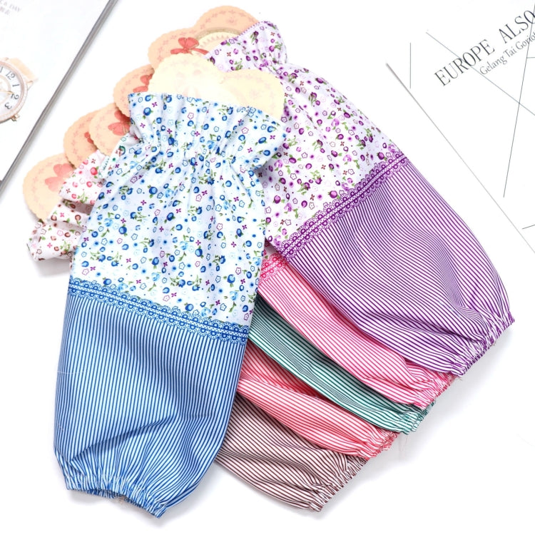 10 Pairs Ladies Anti-Fouling Sleeve Long Kitchen Simple Sleeve Protector(Color Random Delivery)