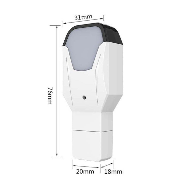 2 PCS IR18 Multifunctional Infrared WiFi Intelligent Voice Remote Control With Night Light Function(White)