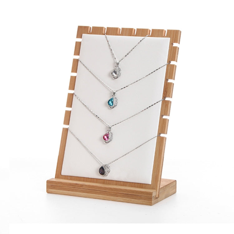 Bamboo Wood Detachable Jewelry Storage Display Stand
