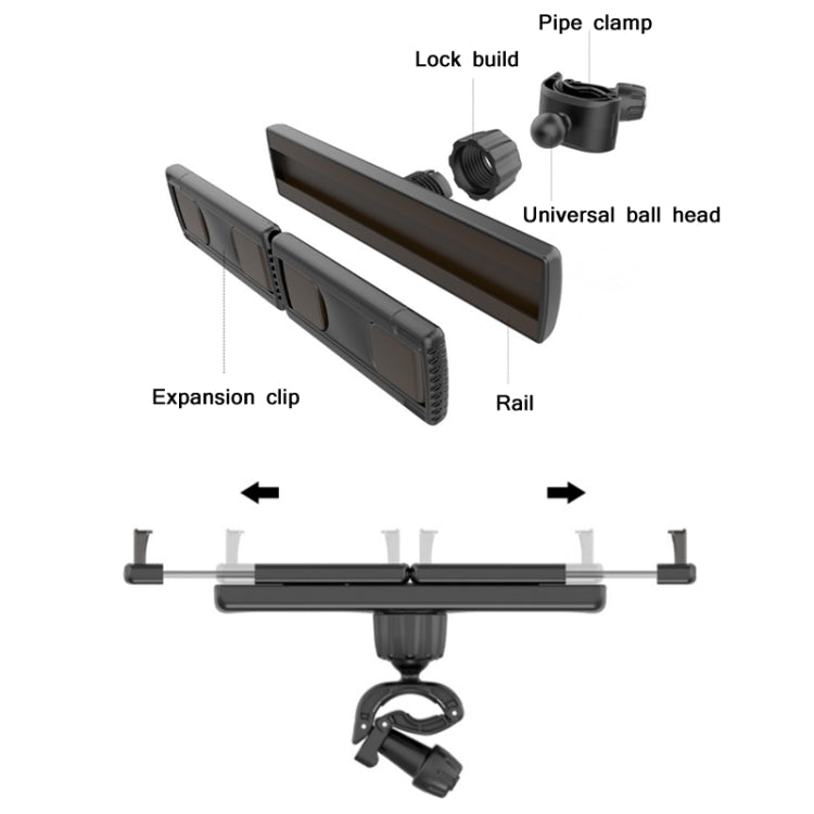 C2 Live Dual-Camera Mobile Phone Clip Extension Bracket(Black)