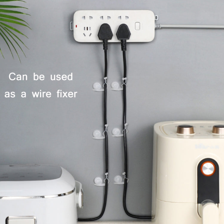 2 Packs Indoor Vine Green Plant Climbing Wall Seamless Fixer, Specification: 10PCS/Packs (White)