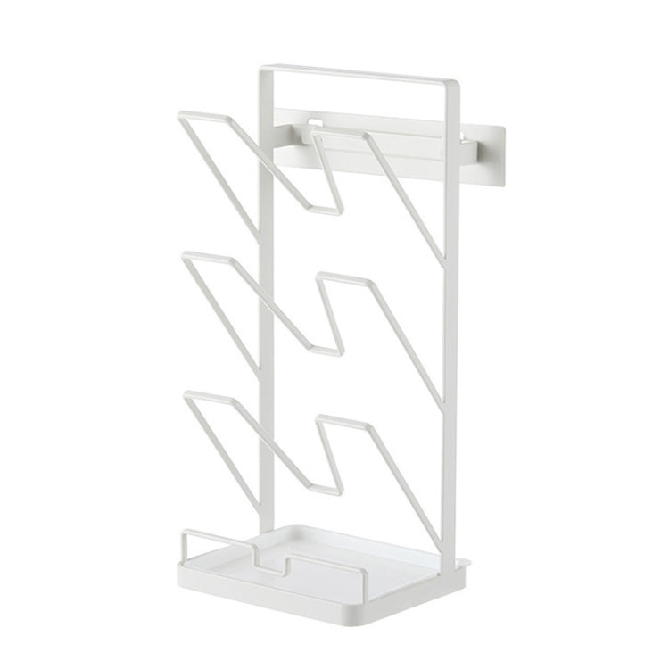 HP211212 Wall-Mounted Desktop Dual-Purpose Pot Cover Cutting Board Drain Rack