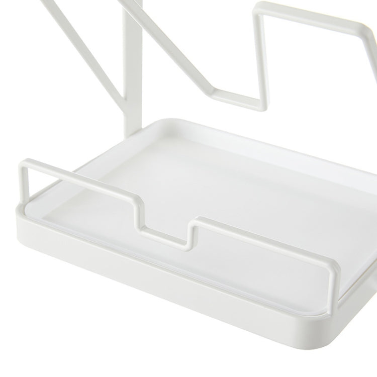 HP211212 Wall-Mounted Desktop Dual-Purpose Pot Cover Cutting Board Drain Rack
