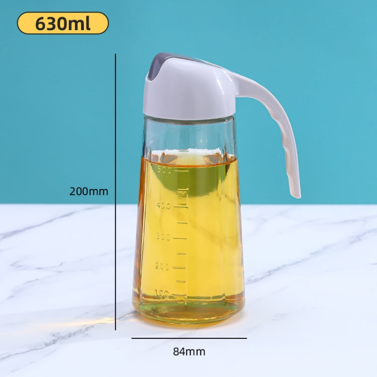 10 PCS Automatic Opening And Closing Glass Oil Bottle With Scaffolding Handle Oil Bottle(630ml)