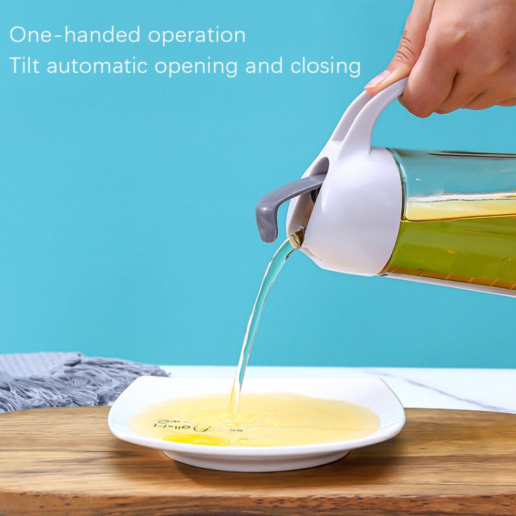 10 PCS Automatic Opening And Closing Glass Oil Bottle With Scaffolding Handle Oil Bottle(630ml)