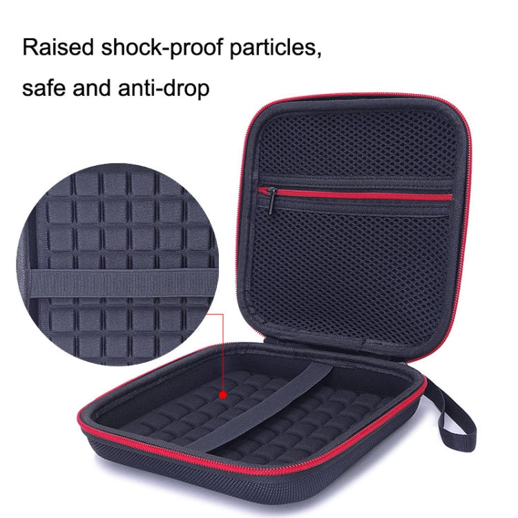 GH1879 Portable Mobile Recorder Hard Case Storage Bag(Black)