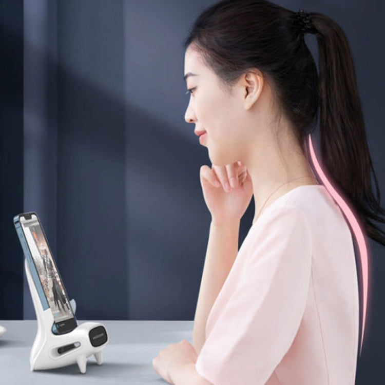 M111 15W Desktop Vertical Wireless Charging Stand for 4.5-11 Inch Mobile Phone Tablet(White)