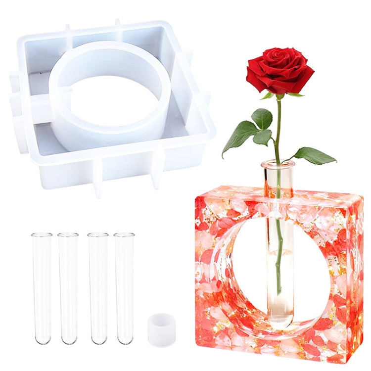 DIY Vase Epoxy Mould Simple Vase Make Tool, Specification: Square