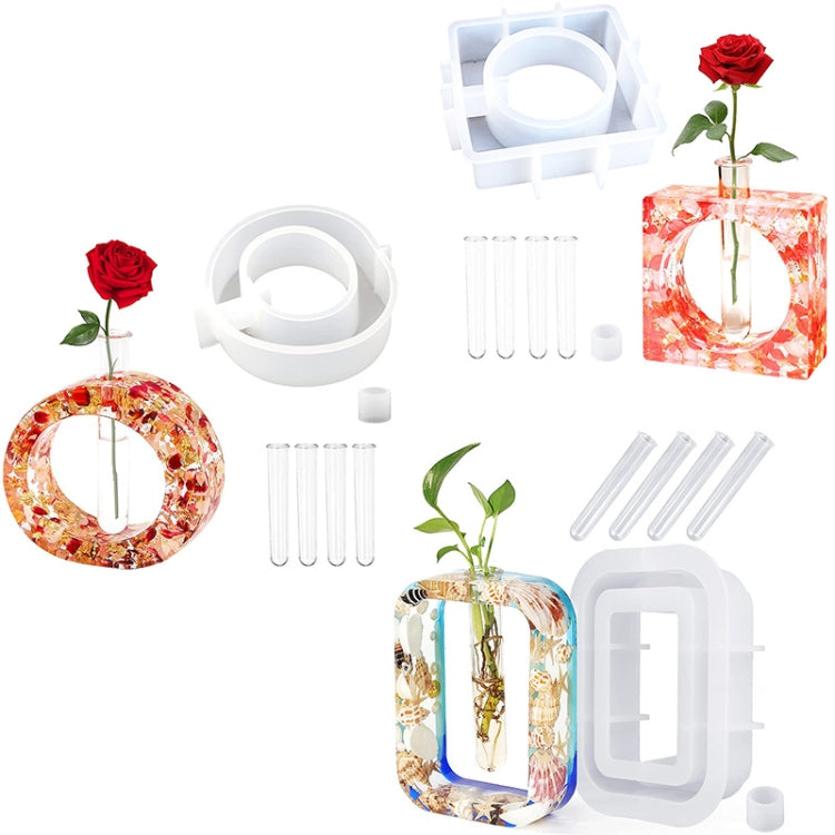 DIY Vase Epoxy Mould Simple Vase Make Tool, Specification: Square