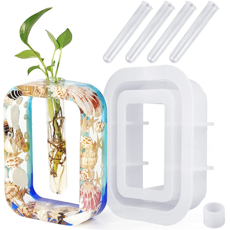 DIY Vase Epoxy Mould Simple Vase Make Tool, Specification: Rectangle