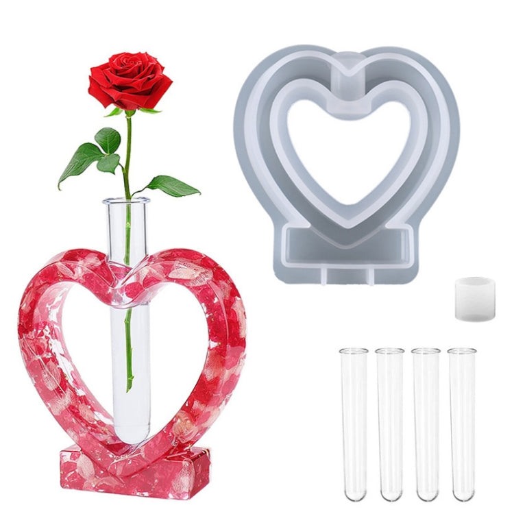 DIY Vase Epoxy Mould Simple Vase Make Tool, Specification: Heart Shaped