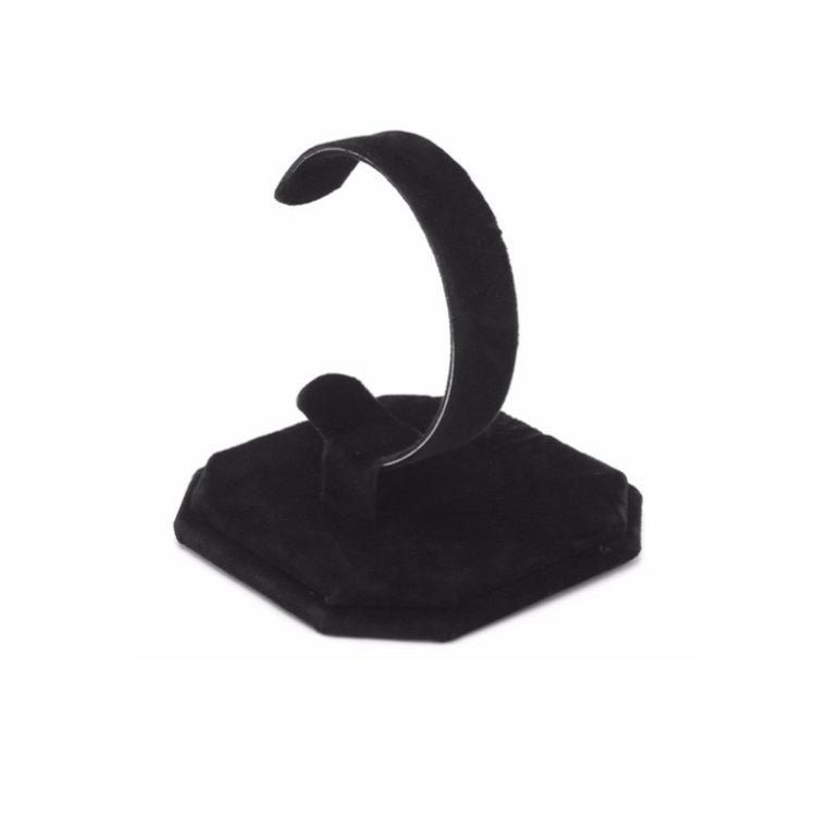 3 PCS Suede C-Shaped Retractable Single Watch Holder